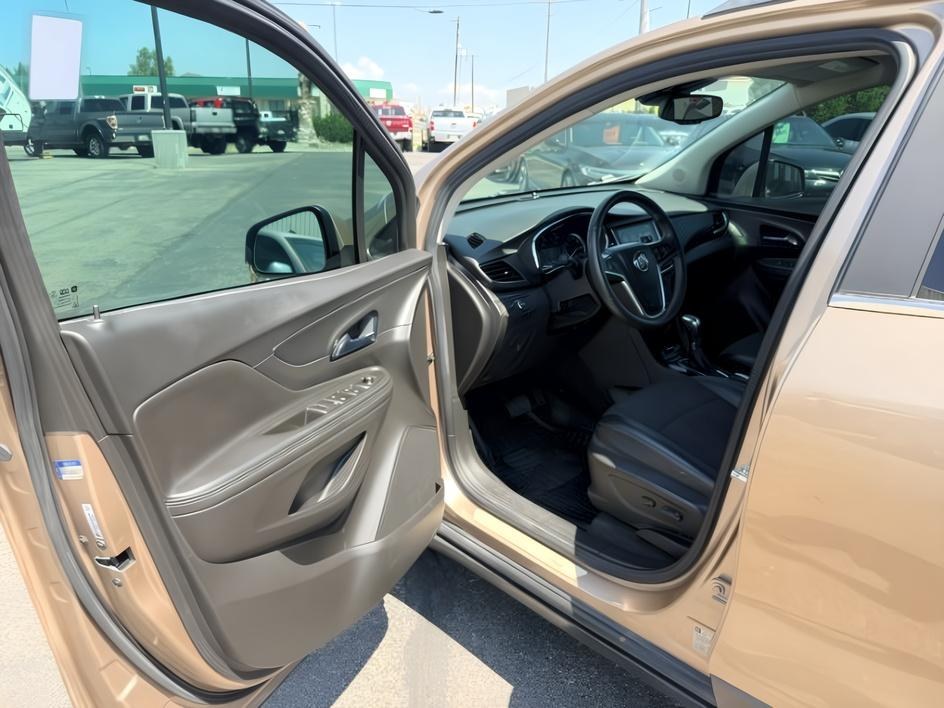 2018 GOLD /Ebony Buick Encore (KL4CJESB7JB) with an ECOTEC 14L I-4 DOHC engine, Automatic transmission, located at 1175 N Woodruff Ave, Idaho Falls, ID, 83401, 43.506901, -111.999657 - At Timberline Auto, finding a great deal on your next vehicle is always easy! Our experienced sales staff goal is to help find you the right vehicle at the right price! Our knowledgeable finance department has options for almost any credit score. We offer extended service contract options to prot- Photo#13