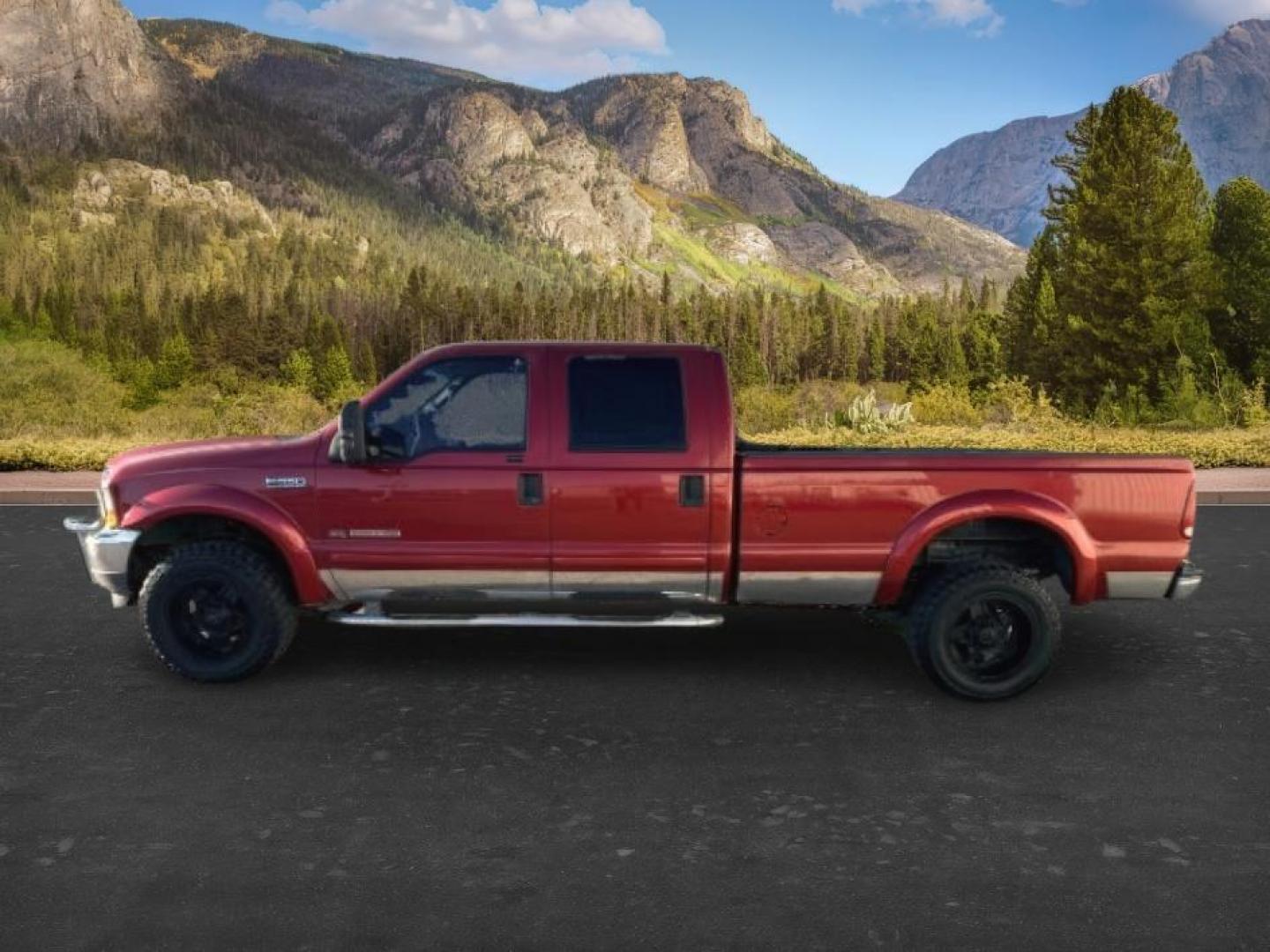 2002 RED /Medium Flint Ford F-350 (1FTSW31F92E) with an Powerstroke 73L V-8 diesel direct injection engine, Automatic transmission, located at 1175 N Woodruff Ave, Idaho Falls, ID, 83401, 43.506901, -111.999657 - At Timberline Auto, finding a great deal on your next vehicle is always easy! Our experienced sales staff goal is to help find you the right vehicle at the right price! Our knowledgeable finance department has options for almost any credit score. We offer extended service contract options to prot- Photo#1