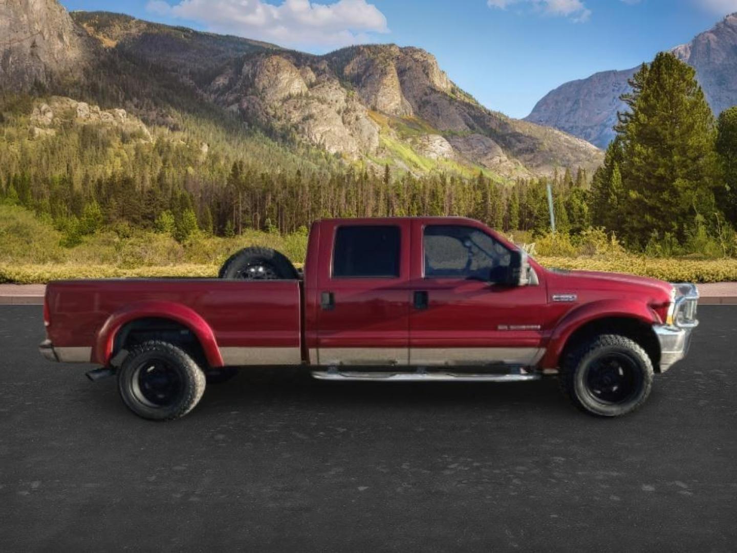 2002 RED /Medium Flint Ford F-350 (1FTSW31F92E) with an Powerstroke 73L V-8 diesel direct injection engine, Automatic transmission, located at 1175 N Woodruff Ave, Idaho Falls, ID, 83401, 43.506901, -111.999657 - At Timberline Auto, finding a great deal on your next vehicle is always easy! Our experienced sales staff goal is to help find you the right vehicle at the right price! Our knowledgeable finance department has options for almost any credit score. We offer extended service contract options to prot- Photo#5