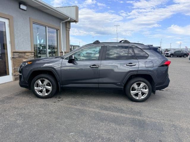 2021 GRAY /Black Toyota RAV4 Hybrid Limited (2T3D6RFV3MW) with an Dynamic Force 2.5L I-4 port/direct injection engine, AUTOMATIC transmission, located at 1235 N Woodruff Ave., Idaho Falls, 83401, (208) 523-1053, 43.507172, -112.000488 - At Timberline Auto, finding a great deal on your next vehicle is always easy! Our experienced sales staff goal is to help find you the right vehicle at the right price! Our knowledgeable finance department has options for almost any credit score. We offer extended service contract options to prot- Photo#0