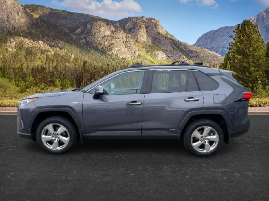 2021 GRAY /Black Toyota RAV4 Hybrid Limited (2T3D6RFV3MW) with an Dynamic Force 2.5L I-4 port/direct injection engine, AUTOMATIC transmission, located at 1235 N Woodruff Ave., Idaho Falls, 83401, (208) 523-1053, 43.507172, -112.000488 - At Timberline Auto, finding a great deal on your next vehicle is always easy! Our experienced sales staff goal is to help find you the right vehicle at the right price! Our knowledgeable finance department has options for almost any credit score. We offer extended service contract options to prot- Photo#1