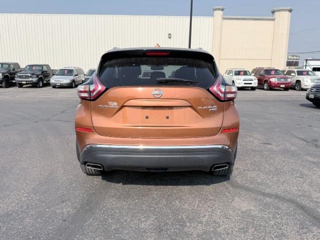2016 ORANGE /Black Nissan Murano (5N1AZ2MH4GN) with an 35L V-6 DOHC engine, Automatic transmission, located at 1175 N Woodruff Ave, Idaho Falls, ID, 83401, 43.506901, -111.999657 - At Timberline Auto, finding a great deal on your next vehicle is always easy! Our experienced sales staff goal is to help find you the right vehicle at the right price! Our knowledgeable finance department has options for almost any credit score. We offer extended service contract options to prot- Photo#32