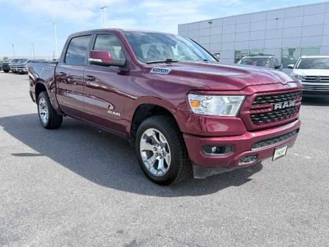 2022 MAROON /Black Ram 1500 (1C6SRFFT2NN) with an HEMI 57L V-8 variable valve control engine, Automatic transmission, located at 1175 N Woodruff Ave, Idaho Falls, ID, 83401, 43.506901, -111.999657 - At Timberline Auto, finding a great deal on your next vehicle is always easy! Our experienced sales staff goal is to help find you the right vehicle at the right price! Our knowledgeable finance department has options for almost any credit score. We offer extended service contract options to prot- Photo#36