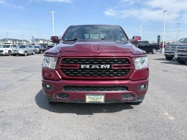 2022 MAROON /Black Ram 1500 (1C6SRFFT2NN) with an HEMI 57L V-8 variable valve control engine, Automatic transmission, located at 1175 N Woodruff Ave, Idaho Falls, ID, 83401, 43.506901, -111.999657 - At Timberline Auto, finding a great deal on your next vehicle is always easy! Our experienced sales staff goal is to help find you the right vehicle at the right price! Our knowledgeable finance department has options for almost any credit score. We offer extended service contract options to prot- Photo#37