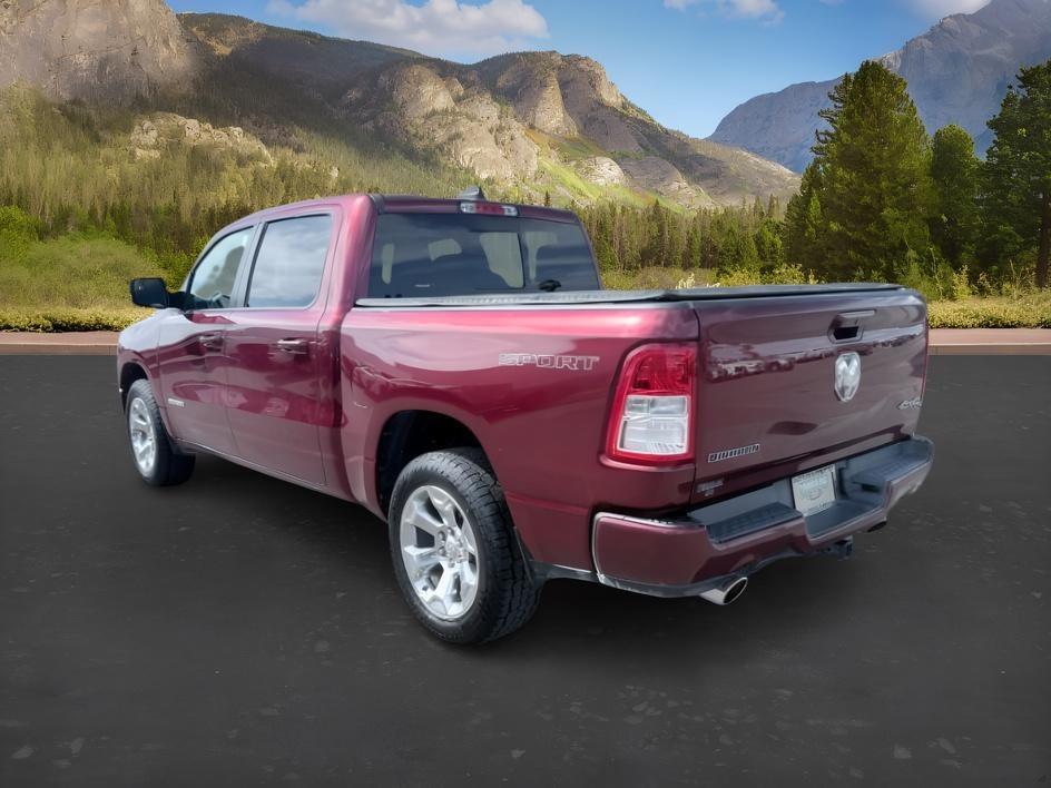 2022 MAROON /Black Ram 1500 (1C6SRFFT2NN) with an HEMI 57L V-8 variable valve control engine, Automatic transmission, located at 1175 N Woodruff Ave, Idaho Falls, ID, 83401, 43.506901, -111.999657 - At Timberline Auto, finding a great deal on your next vehicle is always easy! Our experienced sales staff goal is to help find you the right vehicle at the right price! Our knowledgeable finance department has options for almost any credit score. We offer extended service contract options to prot- Photo#2