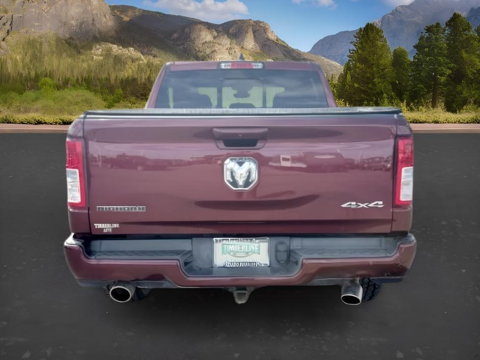 2022 MAROON /Black Ram 1500 (1C6SRFFT2NN) with an HEMI 57L V-8 variable valve control engine, Automatic transmission, located at 1175 N Woodruff Ave, Idaho Falls, ID, 83401, 43.506901, -111.999657 - At Timberline Auto, finding a great deal on your next vehicle is always easy! Our experienced sales staff goal is to help find you the right vehicle at the right price! Our knowledgeable finance department has options for almost any credit score. We offer extended service contract options to prot- Photo#3
