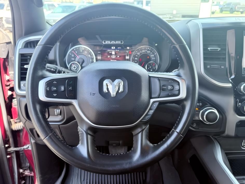2022 MAROON /Black Ram 1500 (1C6SRFFT2NN) with an HEMI 57L V-8 variable valve control engine, Automatic transmission, located at 1175 N Woodruff Ave, Idaho Falls, ID, 83401, 43.506901, -111.999657 - At Timberline Auto, finding a great deal on your next vehicle is always easy! Our experienced sales staff goal is to help find you the right vehicle at the right price! Our knowledgeable finance department has options for almost any credit score. We offer extended service contract options to prot- Photo#15