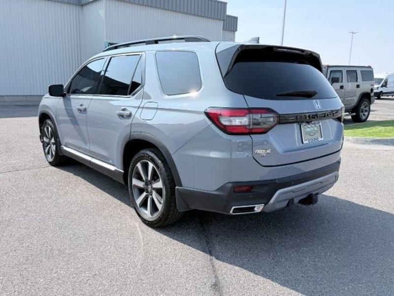 2023 Sonic Gray Pearl /Black Honda Pilot Touring (5FNYG2H75PB) with an V6, 3.5L engine, 10-speed automatic transmission, located at 1175 N Woodruff Ave, Idaho Falls, ID, 83401, 43.506901, -111.999657 - <b>Vehicle Details</b><br>Experience the confidence and comfort of this pre-owned 2023 Honda Pilot Touring, a refined three-row SUV built to handle busy family schedules, weekend road trips, and everyday driving with ease. Powered by a strong V6, 3.5L gasoline engine, this Honda Pilot delivers smoot- Photo#2