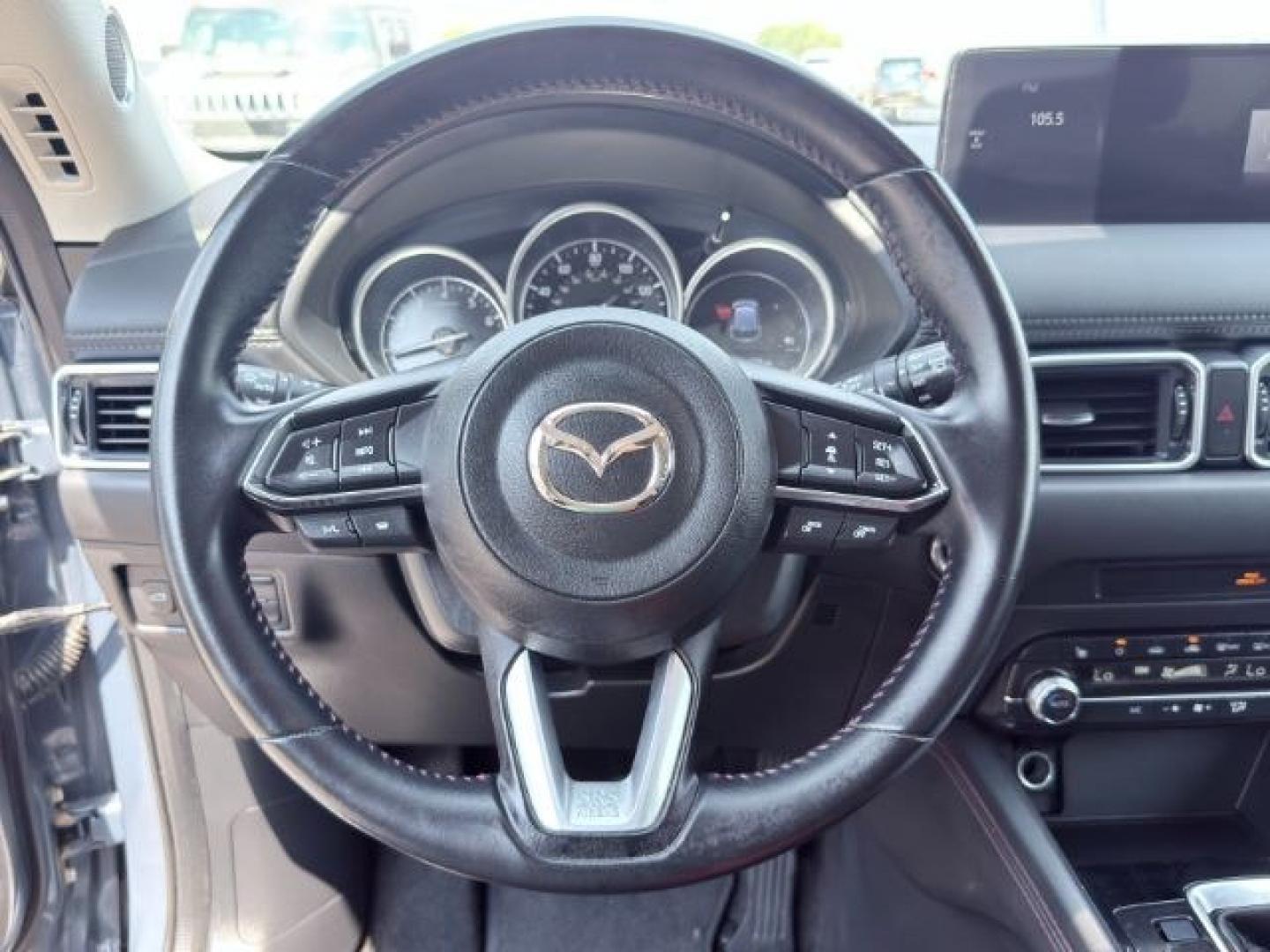 2024 BLUE /LEATHER Mazda CX-5 (JM3KFBCLXR0) with an 25L I4 engine, Automatic transmission, located at 1175 N Woodruff Ave, Idaho Falls, ID, 83401, 43.506901, -111.999657- Photo#48