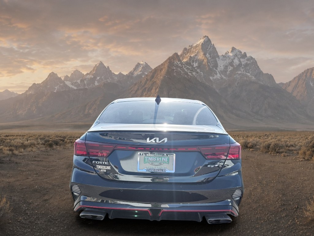 2023 Aurora Black /Black Kia Forte GT (3KPF44AC3PE) with an 4 Cyl, 1.6L engine, 7-speed auto-shift manual transmission, located at 1175 N Woodruff Ave, Idaho Falls, ID, 83401, 43.506901, -111.999657 - <b>Vehicle Details</b><br>Discover a sporty and refined driving experience with this pre-owned 2023 Kia Forte GT, now available in Idaho Falls, ID. With only 26,710 miles, this low-mileage sedan offers impressive style, advanced comfort, and confident performance in a compact package. Powered by a 4- Photo#3
