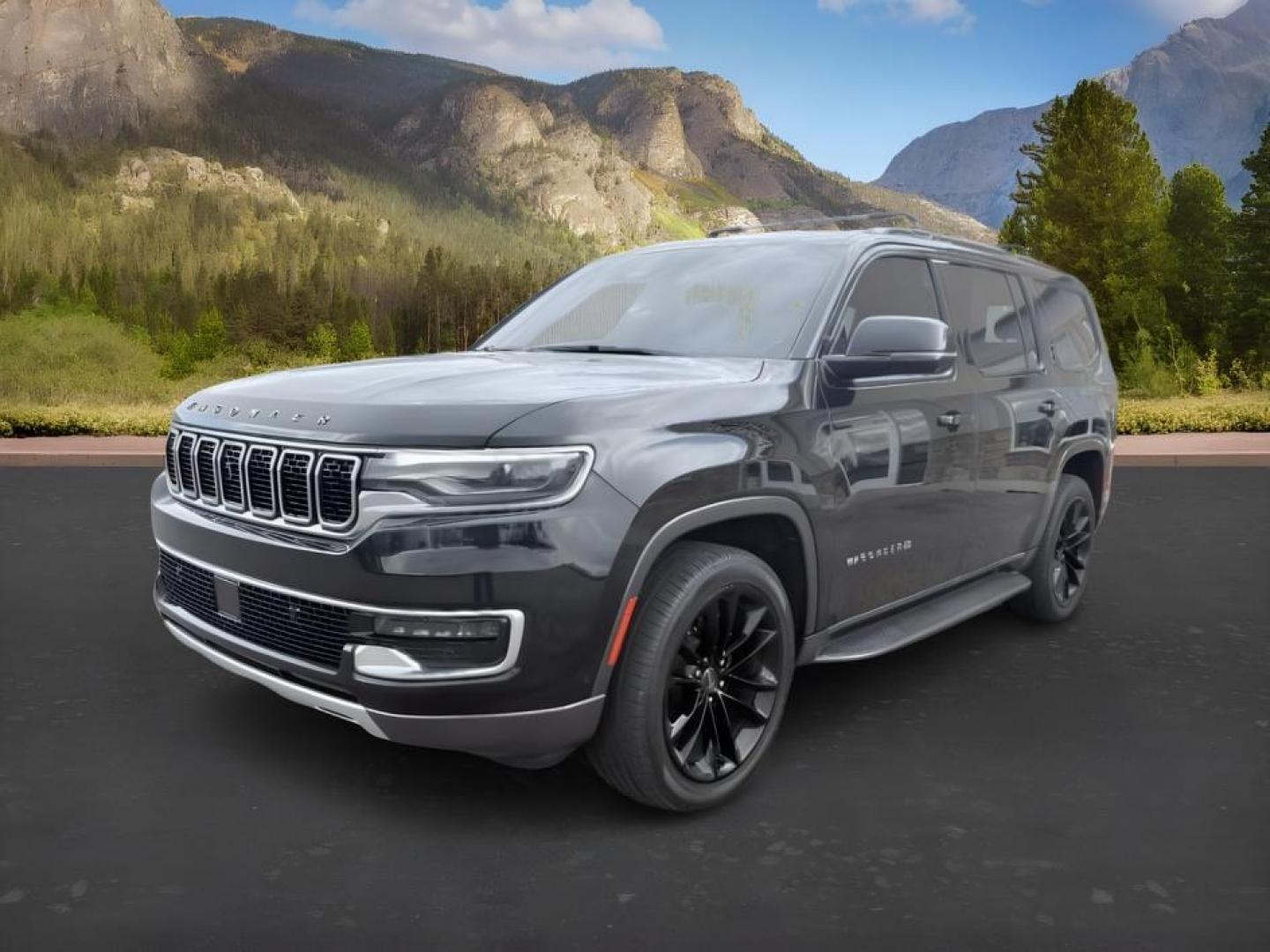 2022 BLACK /Global Black Jeep Wagoneer (1C4SJVBT0NS) with an HEMI 57L V-8 variable valve control engine, Automatic transmission, located at 1175 N Woodruff Ave, Idaho Falls, ID, 83401, 43.506901, -111.999657 - At Timberline Auto, finding a great deal on your next vehicle is always easy! Our experienced sales staff goal is to help find you the right vehicle at the right price! Our knowledgeable finance department has options for almost any credit score. We offer extended service contract options to prot- Photo#0