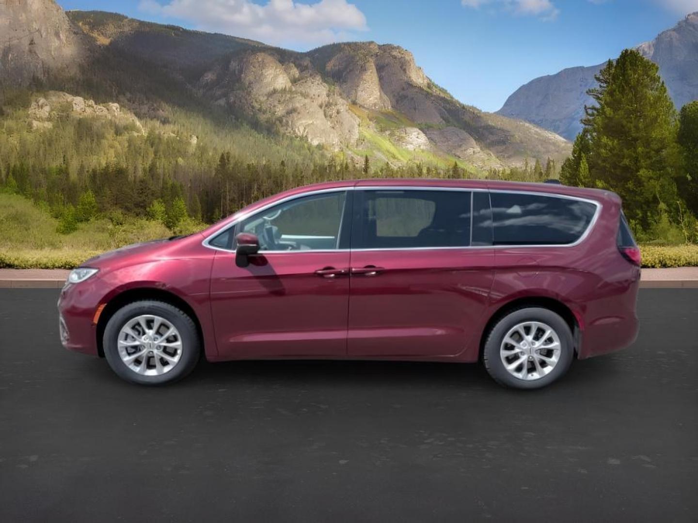 2023 MAROON /Black/Alloy/Black Chrysler Pacifica (2C4RC3BG0PR) with an Pentastar 36L V-6 DOHC engine, Automatic transmission, located at 1175 N Woodruff Ave, Idaho Falls, ID, 83401, 43.506901, -111.999657- Photo#1