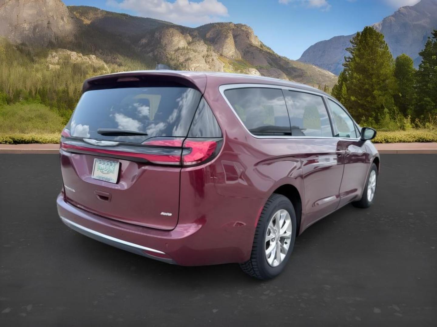 2023 MAROON /Black/Alloy/Black Chrysler Pacifica (2C4RC3BG0PR) with an Pentastar 36L V-6 DOHC engine, Automatic transmission, located at 1175 N Woodruff Ave, Idaho Falls, ID, 83401, 43.506901, -111.999657- Photo#8