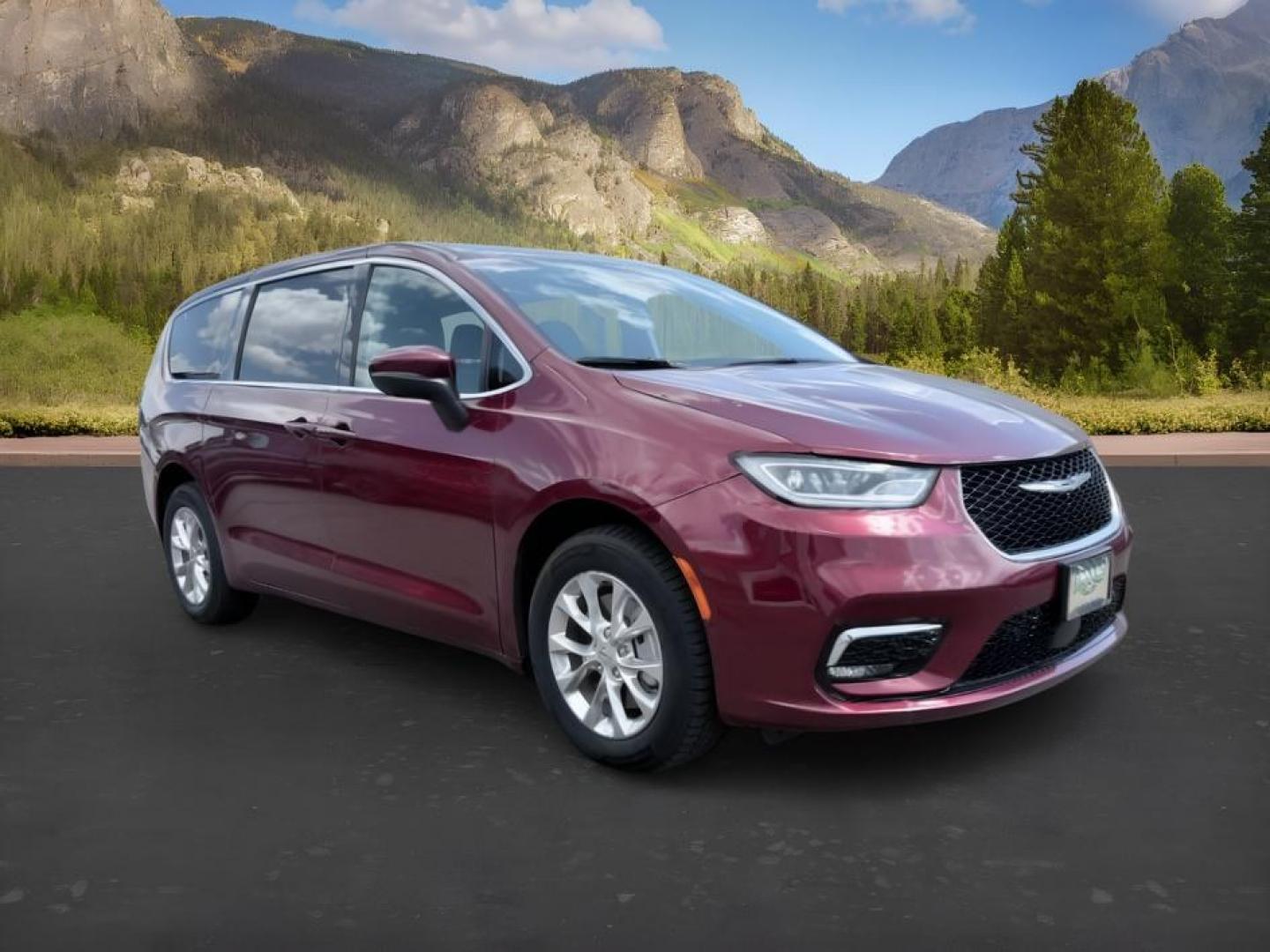 2023 MAROON /Black/Alloy/Black Chrysler Pacifica (2C4RC3BG0PR) with an Pentastar 36L V-6 DOHC engine, Automatic transmission, located at 1175 N Woodruff Ave, Idaho Falls, ID, 83401, 43.506901, -111.999657- Photo#10