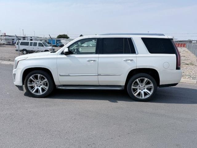 2015 WHITE /Jet Black Cadillac Escalade Luxury (1GYS4BKJ6FR) with an EcoTec3 6.2L V-8 gasoline direct injection engine, AUTOMATIC transmission, located at 1235 N Woodruff Ave., Idaho Falls, 83401, (208) 523-1053, 43.507172, -112.000488 - At Timberline Auto, finding a great deal on your next vehicle is always easy! Our experienced sales staff goal is to help find you the right vehicle at the right price! Our knowledgeable finance department has options for almost any credit score. We offer extended service contract options to prot- Photo#0