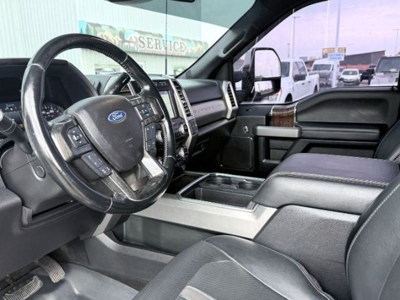2017 Shadow Black /Black Ford F-350 Platinum (1FT8W3BT7HE) with an V8, 6.7L engine, 6-speed automatic transmission, located at 1175 N Woodruff Ave, Idaho Falls, ID, 83401, 43.506901, -111.999657 - <b>Vehicle Details</b><br>Experience premium capability and refined comfort in this 2017 Ford F-350 Super Duty Platinum 4WD, now available in Idaho Falls, ID. Powered by a proven V8, 6.7L Diesel engine, this heavy-duty truck delivers the strength, towing confidence, and long-distance durability that- Photo#13