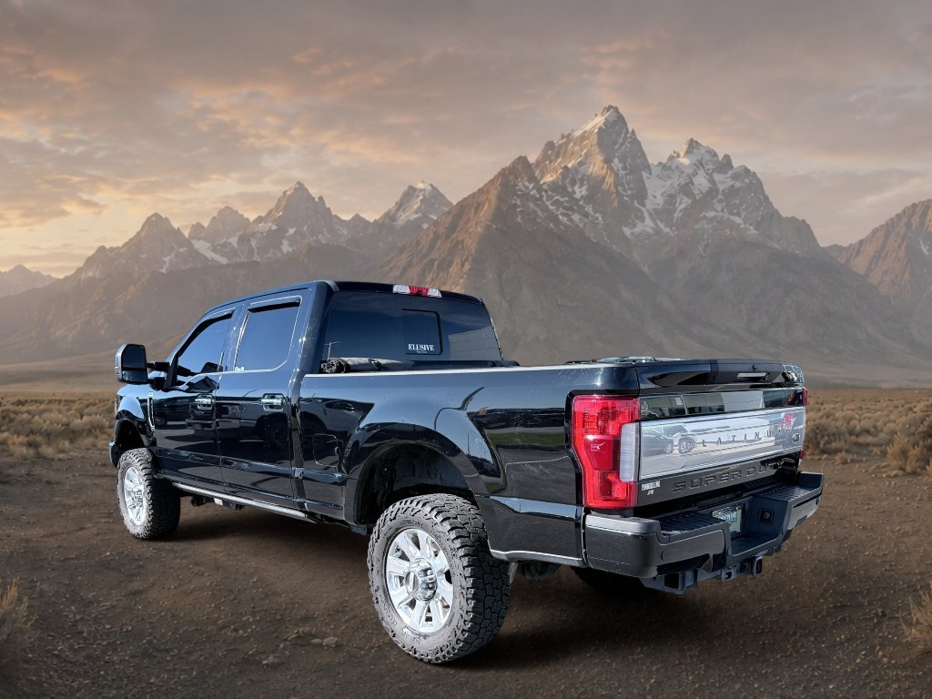 2017 Shadow Black /Black Ford F-350 Platinum (1FT8W3BT7HE) with an V8, 6.7L engine, 6-speed automatic transmission, located at 1175 N Woodruff Ave, Idaho Falls, ID, 83401, 43.506901, -111.999657 - <b>Vehicle Details</b><br>Experience premium capability and refined comfort in this 2017 Ford F-350 Super Duty Platinum 4WD, now available in Idaho Falls, ID. Powered by a proven V8, 6.7L Diesel engine, this heavy-duty truck delivers the strength, towing confidence, and long-distance durability that- Photo#2