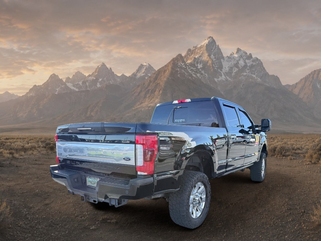 2017 Shadow Black /Black Ford F-350 Platinum (1FT8W3BT7HE) with an V8, 6.7L engine, 6-speed automatic transmission, located at 1175 N Woodruff Ave, Idaho Falls, ID, 83401, 43.506901, -111.999657 - <b>Vehicle Details</b><br>Experience premium capability and refined comfort in this 2017 Ford F-350 Super Duty Platinum 4WD, now available in Idaho Falls, ID. Powered by a proven V8, 6.7L Diesel engine, this heavy-duty truck delivers the strength, towing confidence, and long-distance durability that- Photo#4