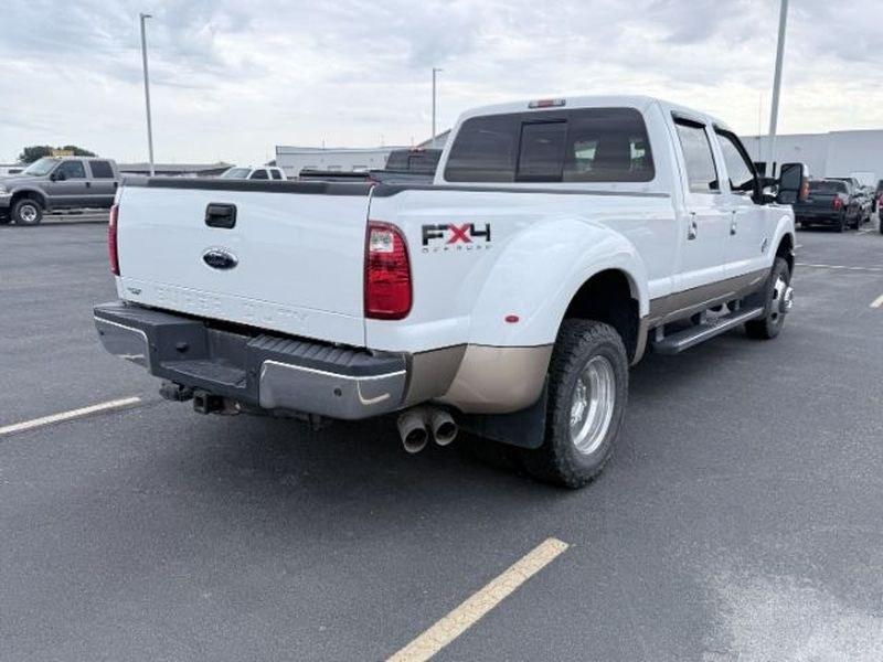 2011 White Platinum Metallic Tri-Coat /Black Ford F-350 Lariat (1FT8W3DT6BE) with an V8, 6.7L engine, 6-speed automatic transmission, located at 1175 N Woodruff Ave, Idaho Falls, ID, 83401, 43.506901, -111.999657 - <b>Vehicle Details</b><br>This 2011 Ford F-350 Super Duty LARIAT is a powerful, well-equipped heavy-duty pickup designed for demanding work and confident towing. Finished with 4WD and Dual Rear Wheels, this truck delivers the stability, traction, and capability drivers want when hauling equipment, t- Photo#6