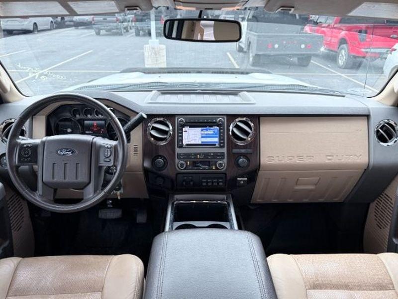 2011 White Platinum Metallic Tri-Coat /Black Ford F-350 Lariat (1FT8W3DT6BE) with an V8, 6.7L engine, 6-speed automatic transmission, located at 1175 N Woodruff Ave, Idaho Falls, ID, 83401, 43.506901, -111.999657 - <b>Vehicle Details</b><br>This 2011 Ford F-350 Super Duty LARIAT is a powerful, well-equipped heavy-duty pickup designed for demanding work and confident towing. Finished with 4WD and Dual Rear Wheels, this truck delivers the stability, traction, and capability drivers want when hauling equipment, t- Photo#24