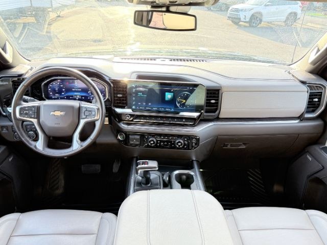 2024 GRAY /Jet Black Chevrolet Silverado LTZ (1GCUDGEDXRZ) with an V8, 5.3L engine, 10-speed automatic transmission, located at 1175 N Woodruff Ave, Idaho Falls, ID, 83401, 43.506901, -111.999657 - <b>Vehicle Details</b><br>Find capability, comfort, and premium style in this pre-owned 2024 Chevrolet Silverado 1500 LTZ 4WD, now available in Idaho Falls, ID. Powered by a V8, 5.3L gasoline engine, this Chevrolet Silverado delivers confident performance for towing, hauling, and everyday driving. T- Photo#83