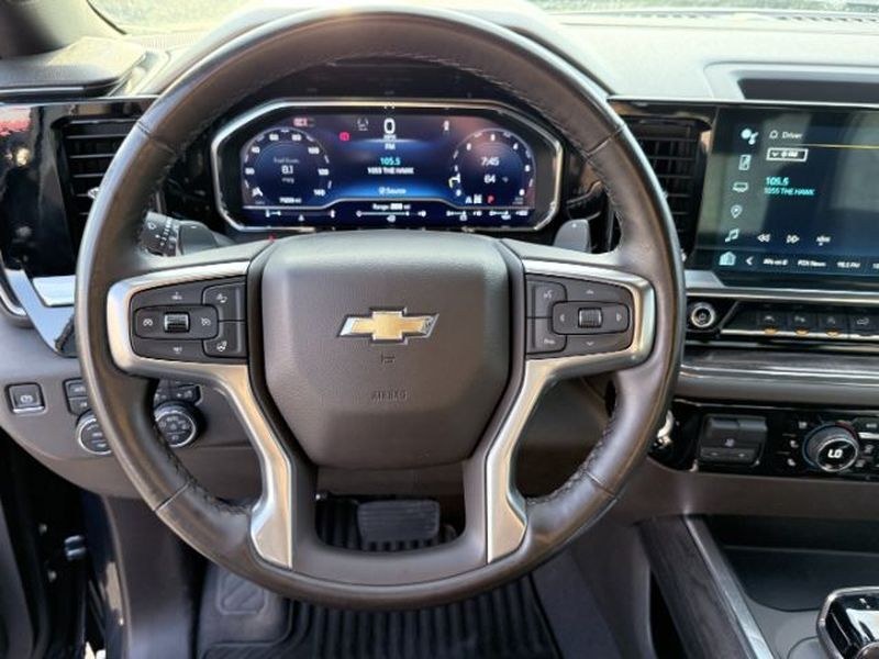 2024 GRAY /Jet Black Chevrolet Silverado LTZ (1GCUDGEDXRZ) with an V8, 5.3L engine, 10-speed automatic transmission, located at 1175 N Woodruff Ave, Idaho Falls, ID, 83401, 43.506901, -111.999657 - <b>Vehicle Details</b><br>Find capability, comfort, and premium style in this pre-owned 2024 Chevrolet Silverado 1500 LTZ 4WD, now available in Idaho Falls, ID. Powered by a V8, 5.3L gasoline engine, this Chevrolet Silverado delivers confident performance for towing, hauling, and everyday driving. T- Photo#15